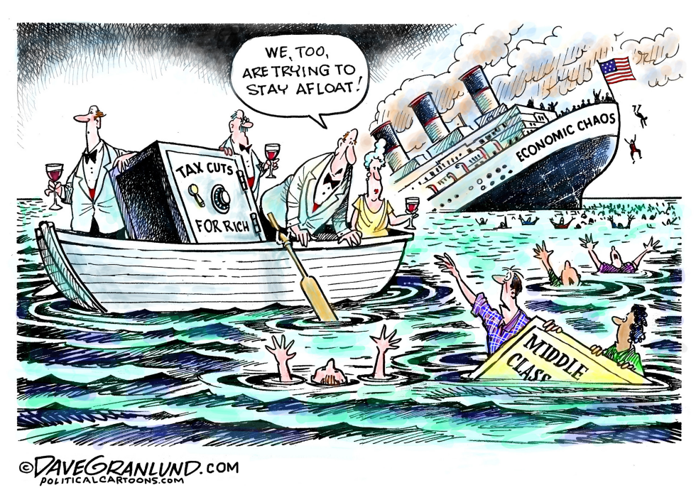 #2 TAX CUTS FOR WEALTHY by Dave Granlund