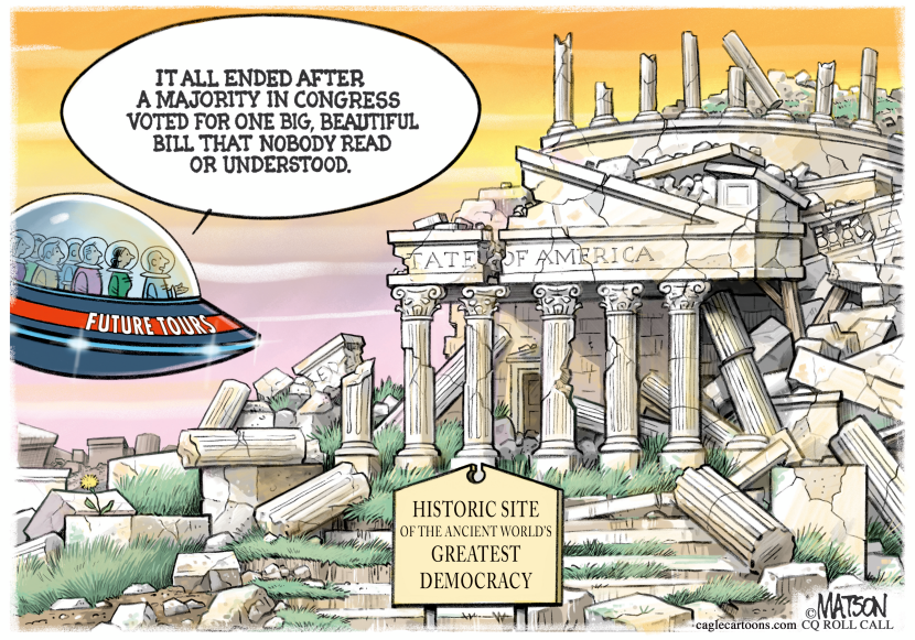 Future Tourists Told Why US Democracy Collapsed