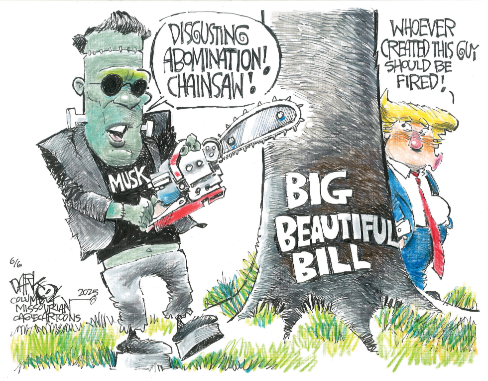 #3 MUSK TURNS ON TRUMP by John Darkow