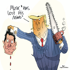 DONALD AND ELON by Becs