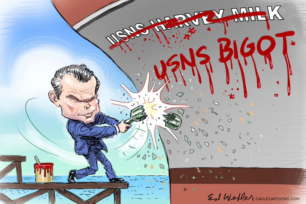 Hegseth Bigot USNS Harvey Milk