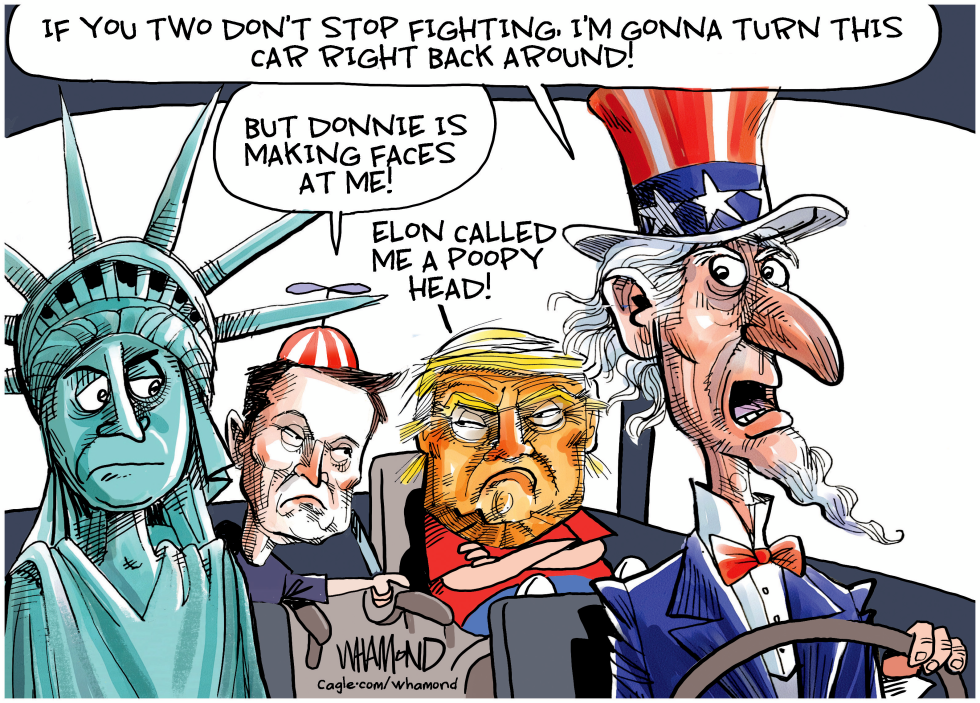 Trump Musk feud