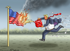 TRUMP SAVES AMERICA by Marian Kamensky