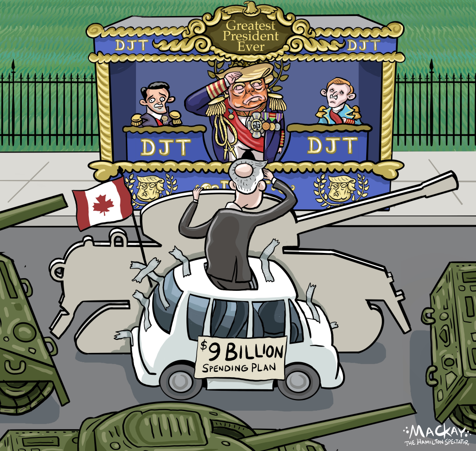 Canada rides in Trump's military parade
