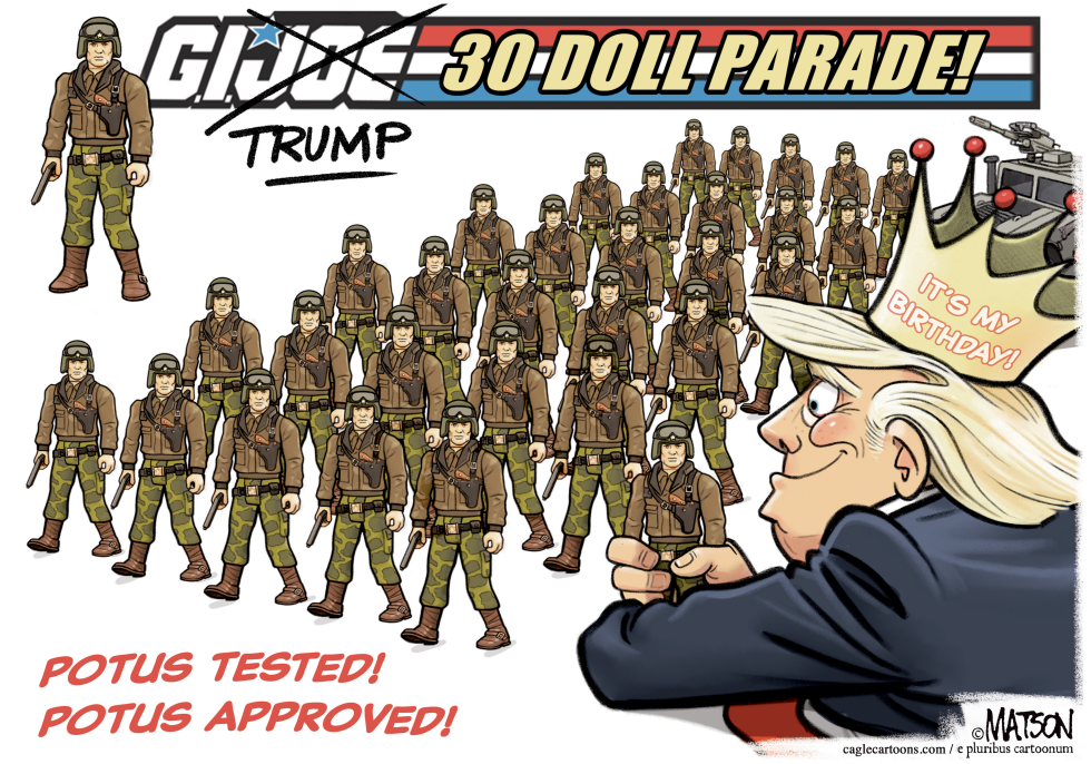 GI JOE 30 Doll Parade For Trump