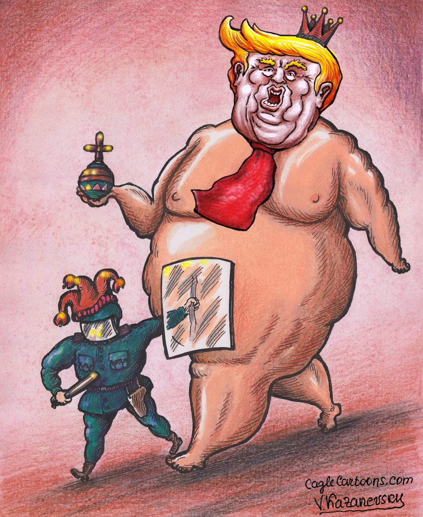Trump as the Naked King in Latest Political Satire