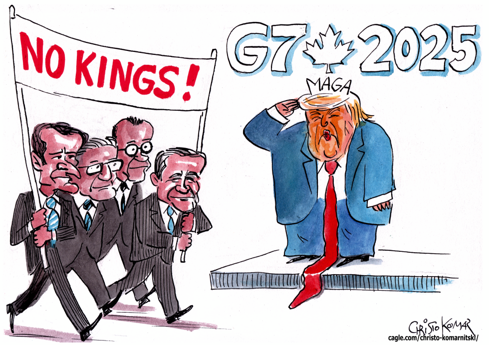 Trump G7 parade