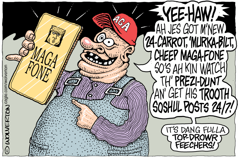 MAGA Fan Delights in His New Trump Phone