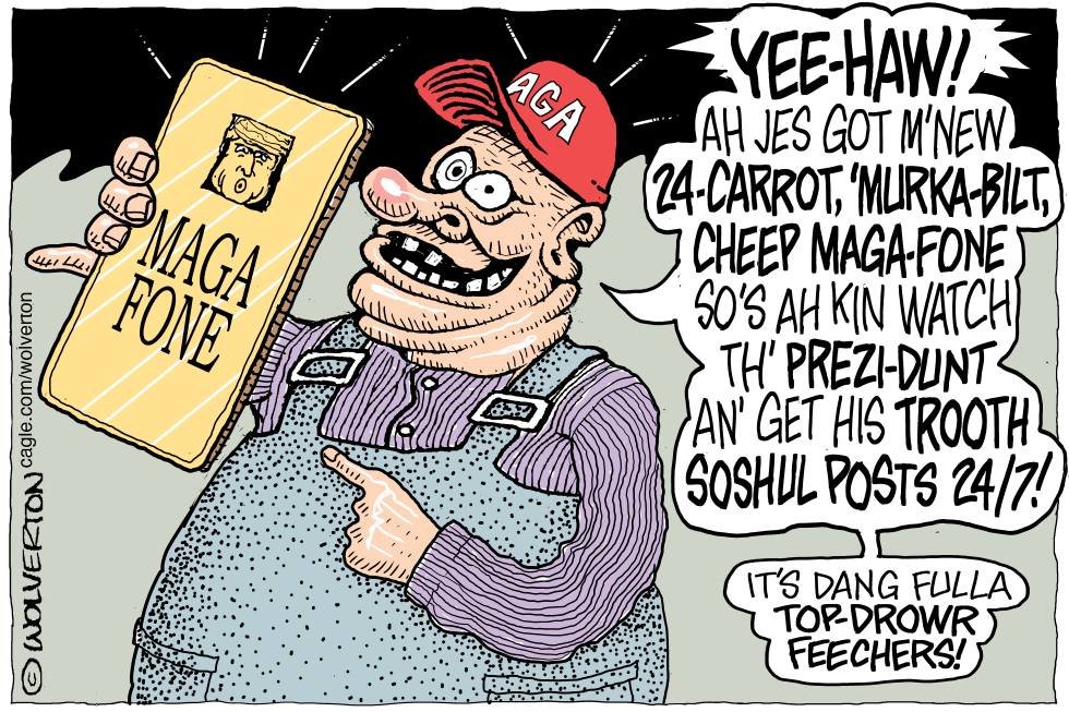 MAGA Fan Delights in His New Trump Phone