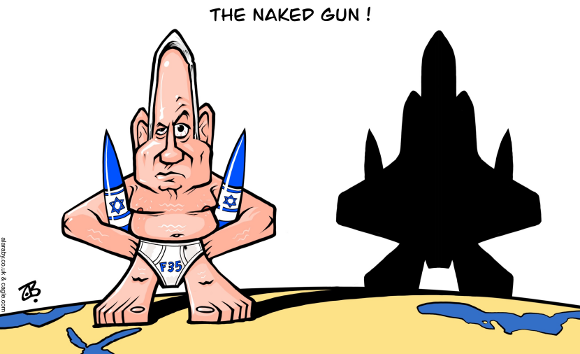 Nakedgun Netanyahu Iran War Israel F35 Rockets