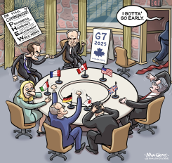LEADERS RELIEVED WHEN TRUMP BOLTS G7 by Graeme MacKay