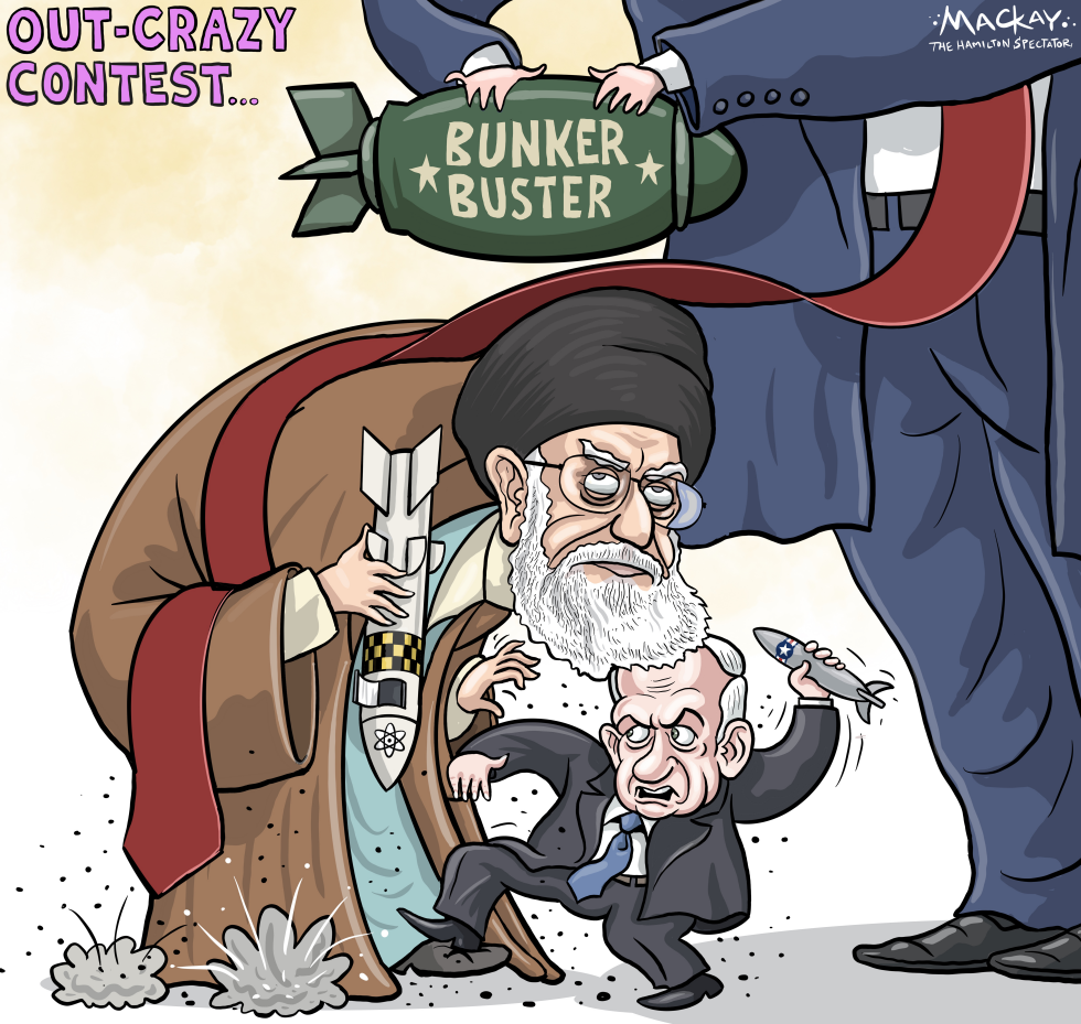 Trump out-crazies Khamenei and Netanyahu