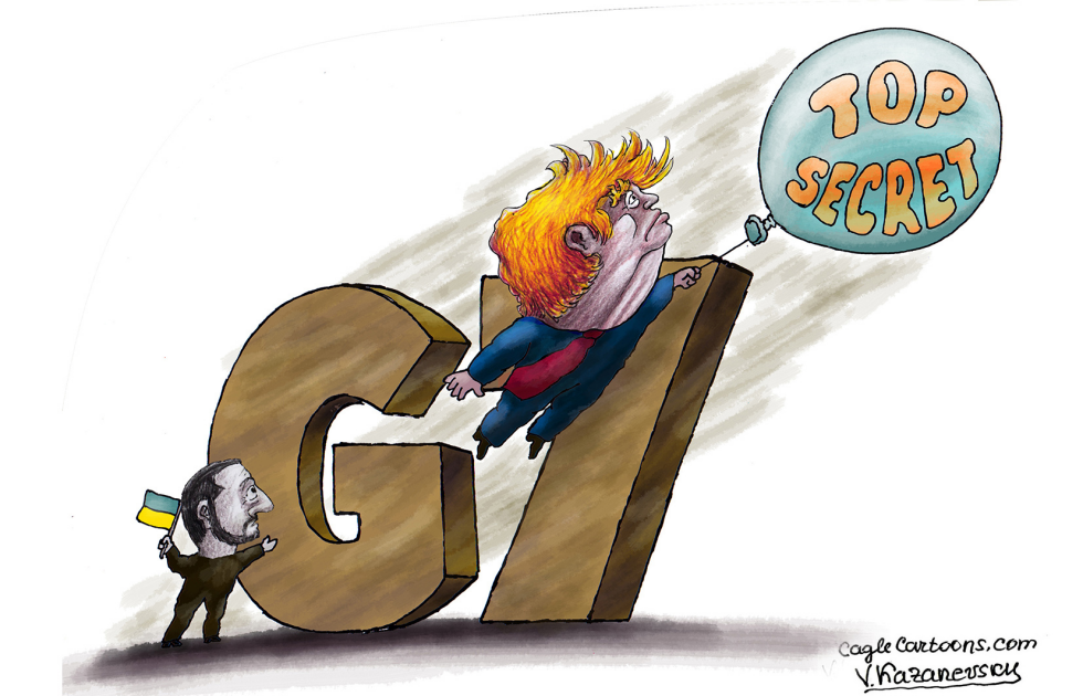TRUMP LEAVES G7 SUMMIT
