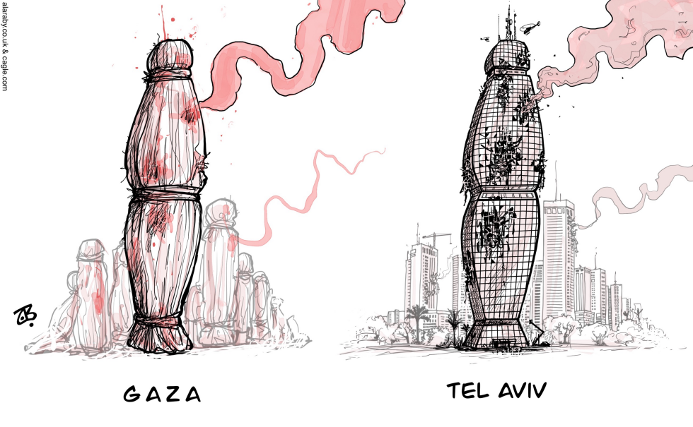 Telaviv Gaza Karma tower coffin Iran Israel