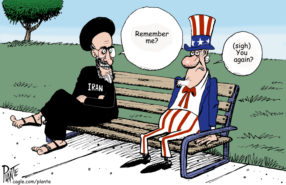 #1 IRAN AND UNCLE SAM MEET AGAIN by Bruce Plante
