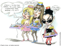 CIGARETTE GIRLS SABRINA, DAKOTA, AND CHARLI XCX by Taylor Jones