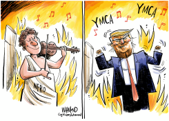 TRUMP AND NERO by Dave Whamond