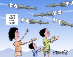 FOOD IS LOST BECAUSE OF WARS by Arcadio Esquivel
