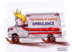 TWO WEEKS TRUMP AMBULANCE by Vladimir Kazanevsky