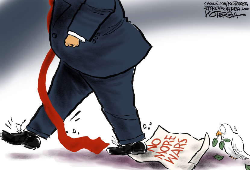 So much for "no more wars"