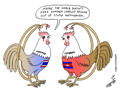 BORDER CONFLICT BETWEEN THAILAND AND CAMBODIA by Stephane Peray