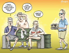 COFFEE COMES AS RELIEF DURING HEAT DOMES by Graeme MacKay