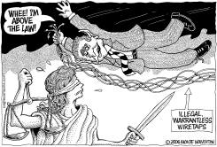 BUSH ABOVE THE LAW by Monte Wolverton
