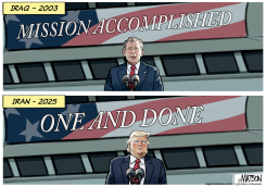 IRAQ MISSIONED ACCOMPLISHED IRAN ONE AND DONE by R.J. Matson