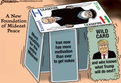 ISRAEL-IRAN CEASEFIRE IS A TRUMPIAN HOUSE OF CARDS by Steve Greenberg