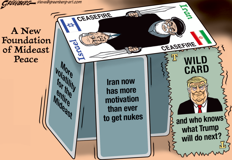 Israel-Iran ceasefire is a Trumpian house of cards