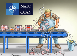 TRUMP AT THE NATO SUMMIT 2025 by Marian Kamensky