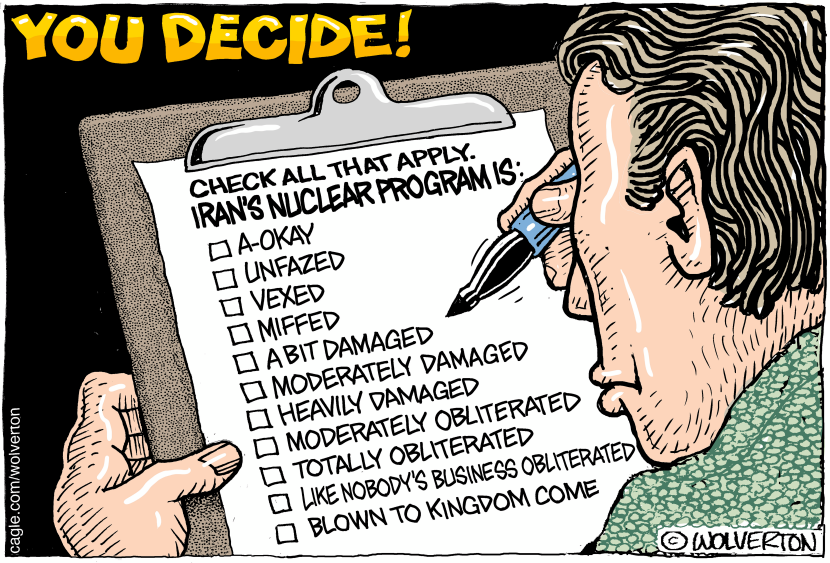 You Choose How Much Iran Nuke Damage