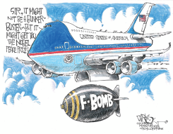 DROPPING THE F-BOMB by John Darkow
