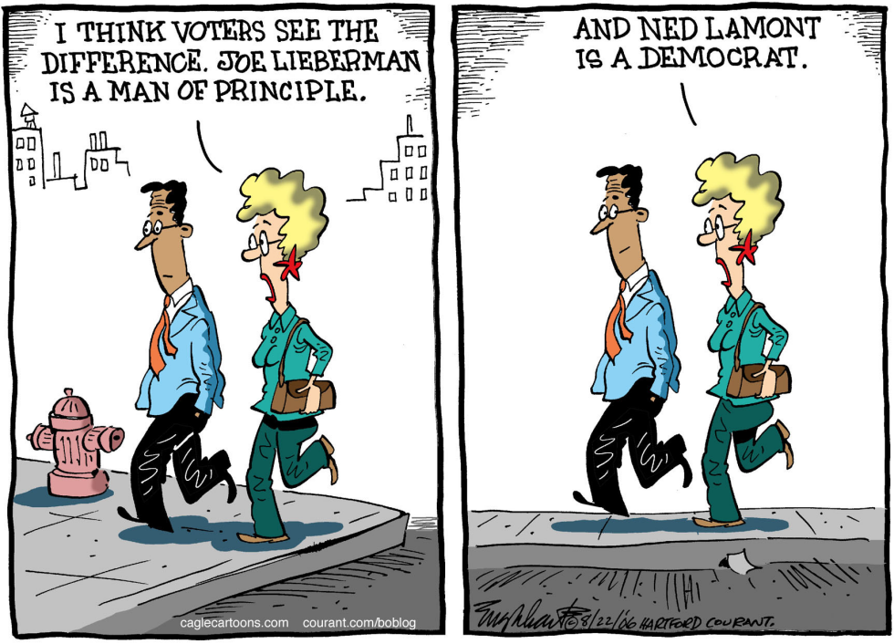  JOE LIEBERMAN by Bob Englehart