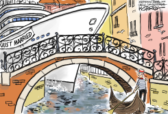 BEZOS WEDDING IN VENICE by Jeff Koterba