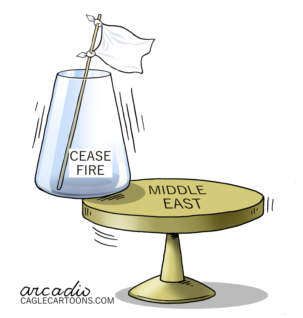 A FRAGILE TRUCE BETWEEN ISRAEL AND IRAN.