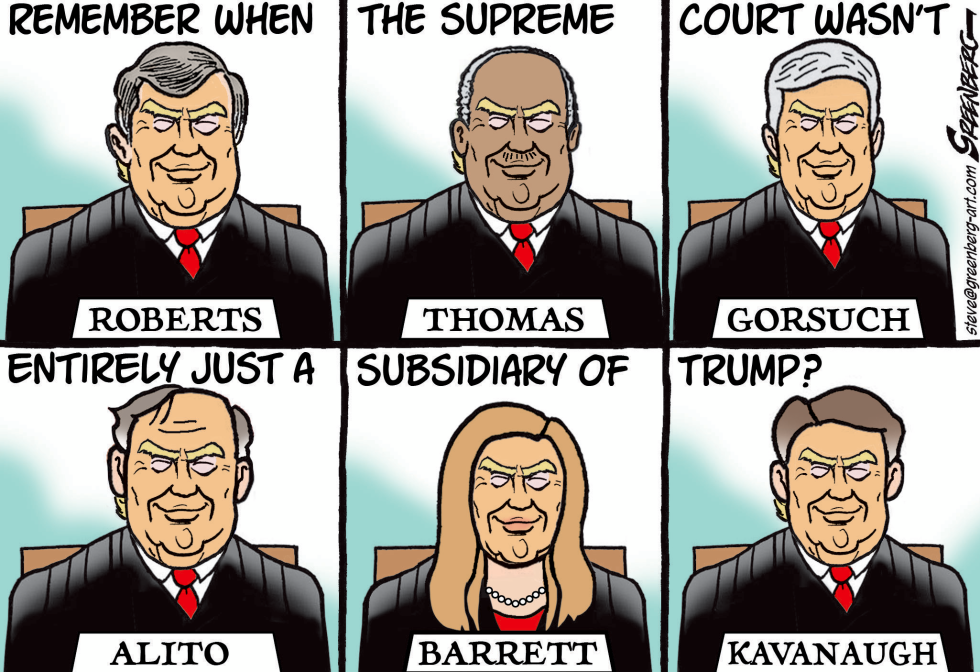 The six Trump SCOTUS justices look just like him