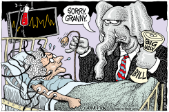 GOP PULLS THE PLUG ON GRANNY by Monte Wolverton