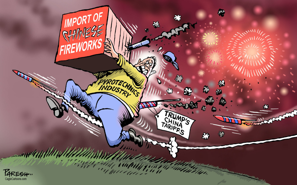 Trump's Fireworks extravaganza