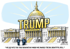 TRUMP RENOVATES US CAPITOL BUILDING by R.J. Matson