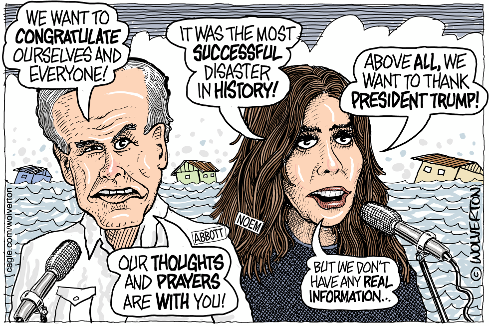 Noem and Abbott Flood Press Conference