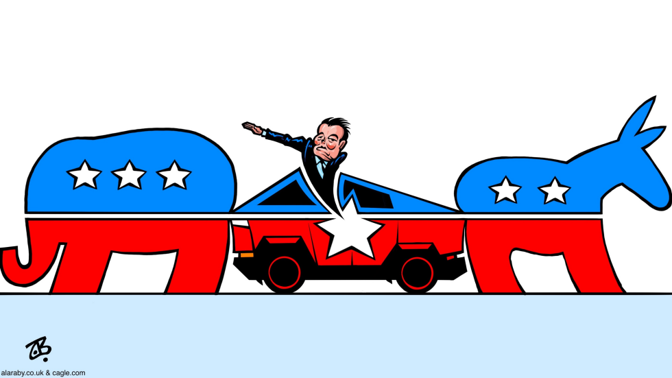 Elon Republicans America Party Cyber Truck Nazi