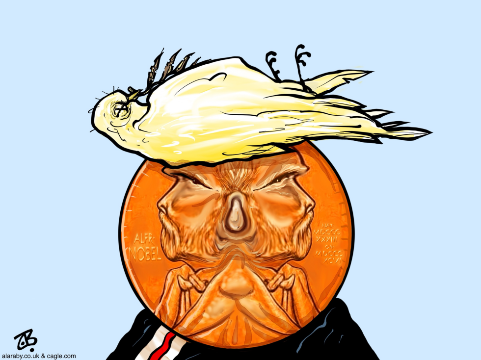 Trump Nobel Prize Dead Peace Gaza Iran