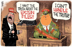 TRUMP EPSTEIN FILES FEW GOOD MEN by Rick McKee