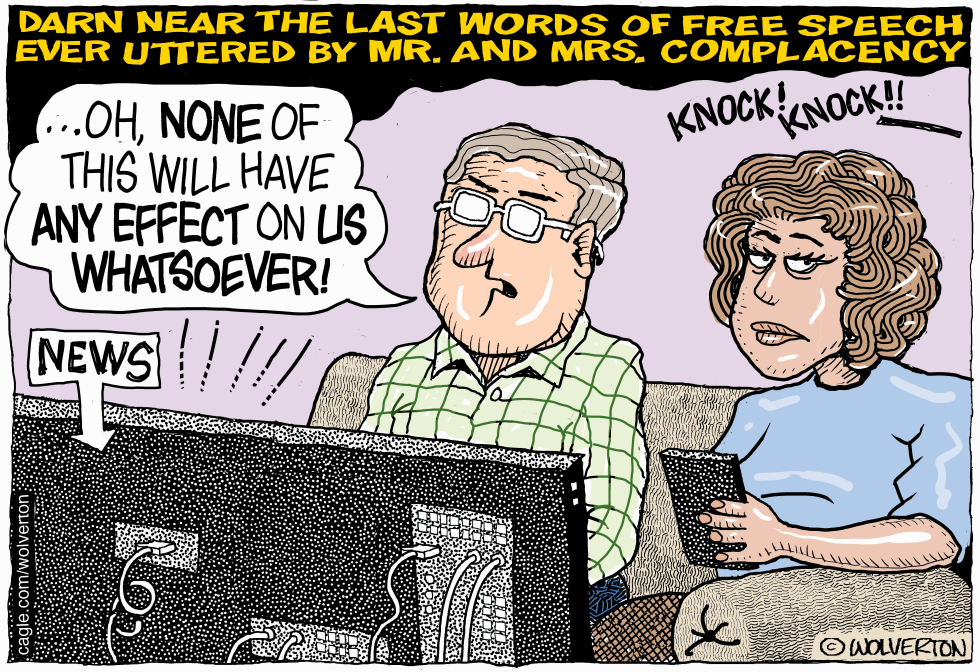 Complacent Couple Watching News