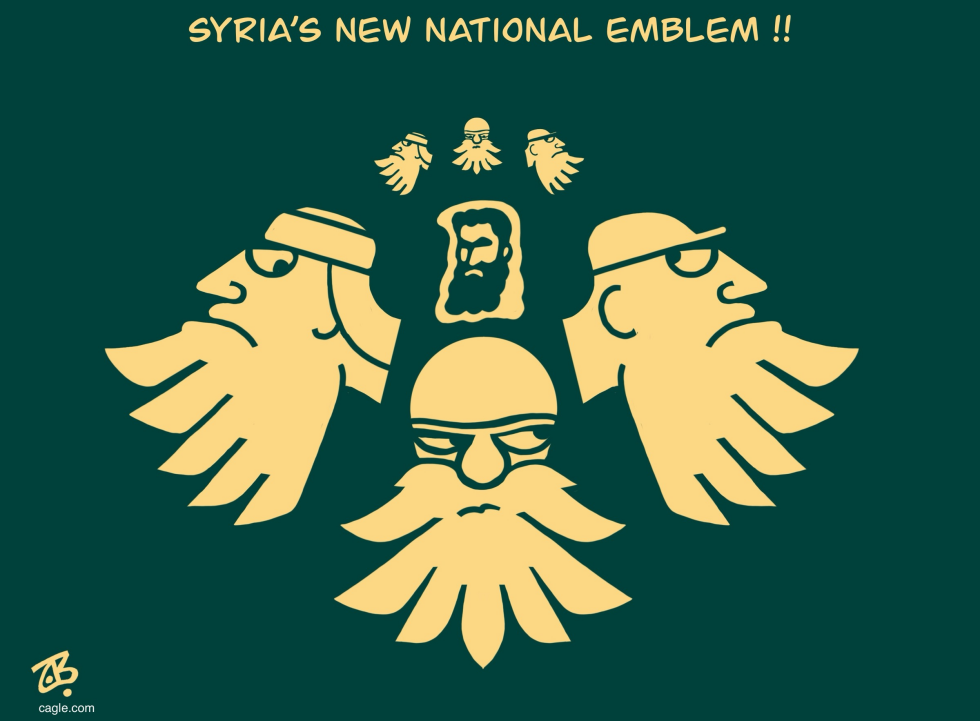 Syria Emblem Joulani Sawidaa Riots Drooz Beards