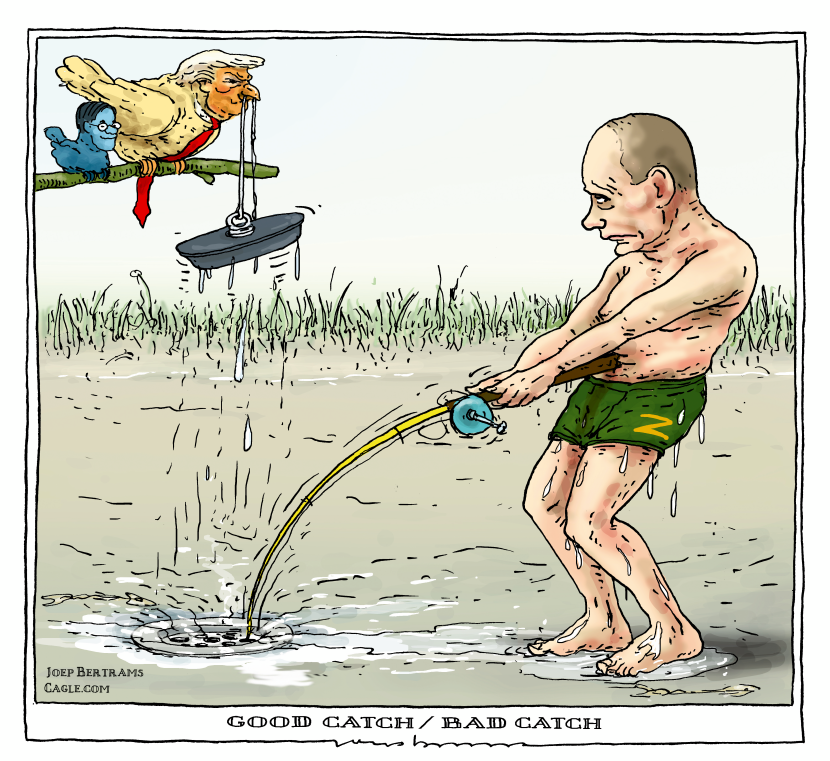 Trump makes fishing less easier for Putin