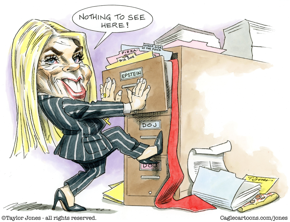 Pam Bondi Guards Epstein Files at DOJ Amid Conspiracy Claims