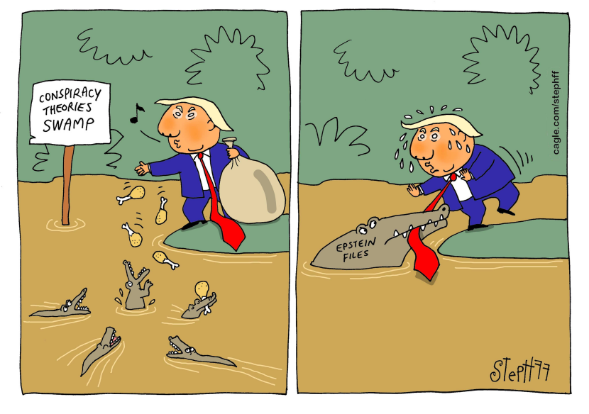 Swamp of conspiracy theories