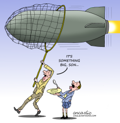 MISSILES INSTEAD OF FOOD by Arcadio Esquivel